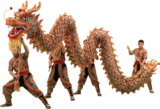 Baile del dragon en China